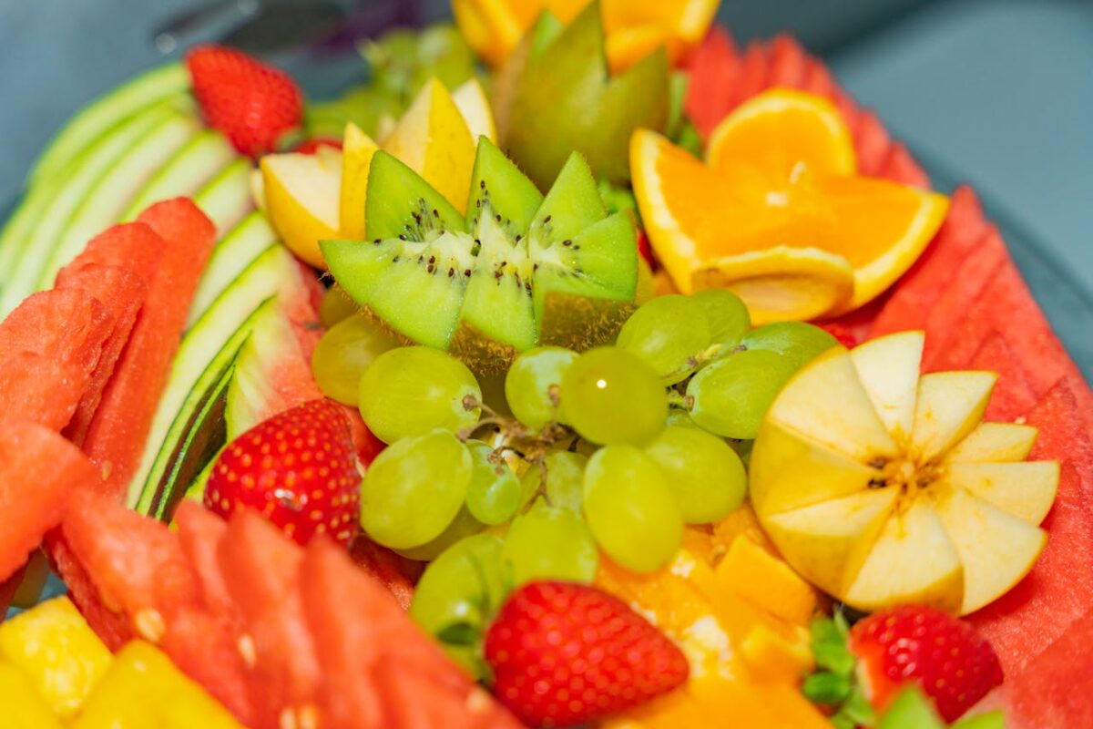 A vibrant selection of assorted tropical fruits offering a burst of color and taste.