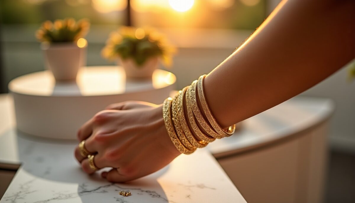 L'élégance éternelle des bracelets plaqués or signés Jadeva