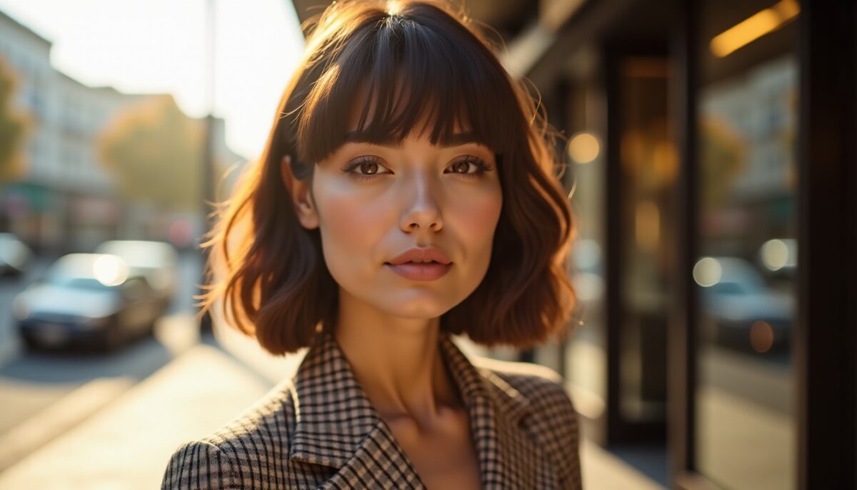 Carré et frange rideau : le duo incontournable pour un style chic et moderne en 2024