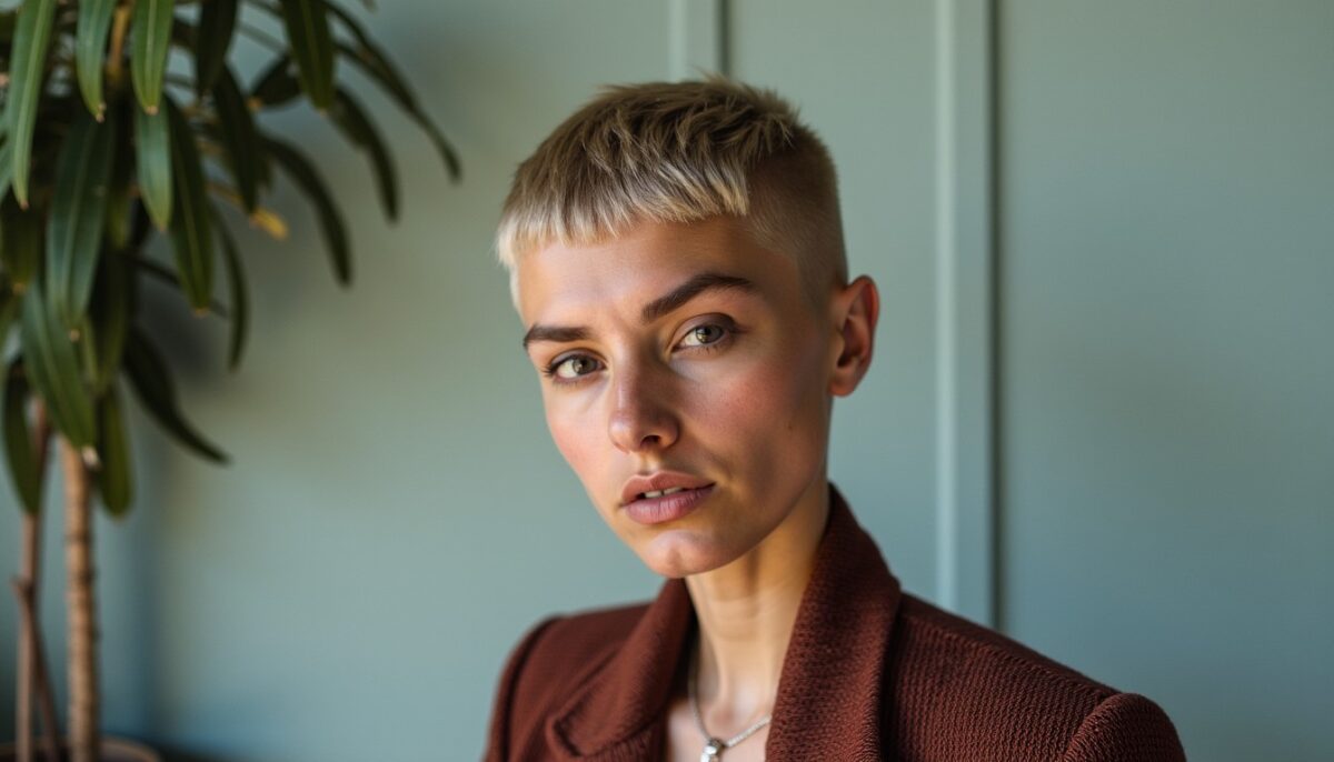 La buzz cut réinventée : une coupe minimaliste au charme audacieux